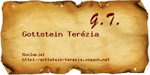 Gottstein Terézia névjegykártya