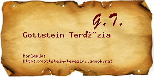 Gottstein Terézia névjegykártya
